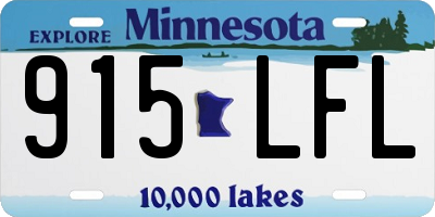MN license plate 915LFL