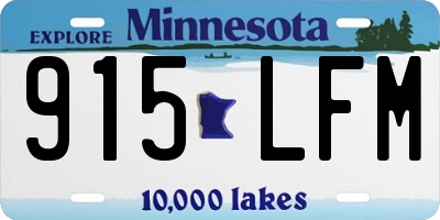 MN license plate 915LFM