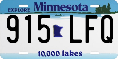 MN license plate 915LFQ