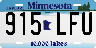 MN license plate 915LFU