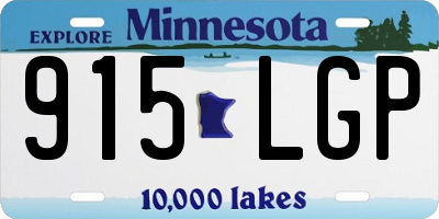 MN license plate 915LGP