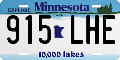 MN license plate 915LHE