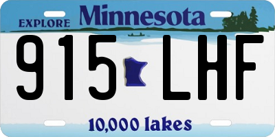 MN license plate 915LHF