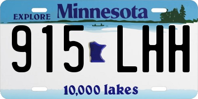 MN license plate 915LHH