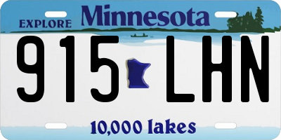 MN license plate 915LHN