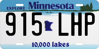 MN license plate 915LHP