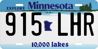 MN license plate 915LHR