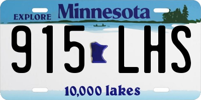 MN license plate 915LHS
