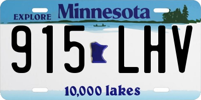 MN license plate 915LHV