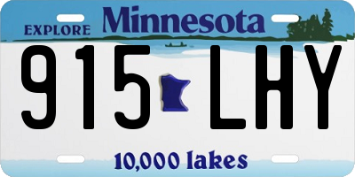MN license plate 915LHY