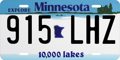 MN license plate 915LHZ