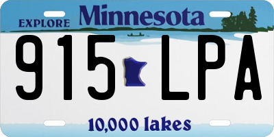 MN license plate 915LPA