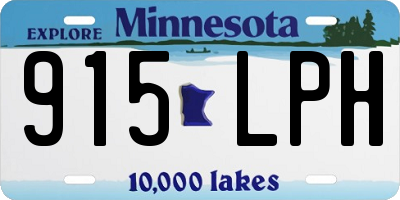 MN license plate 915LPH