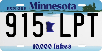 MN license plate 915LPT