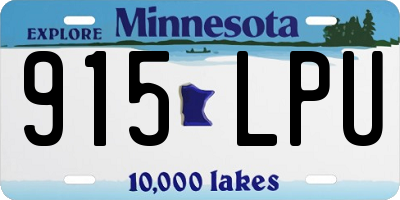 MN license plate 915LPU
