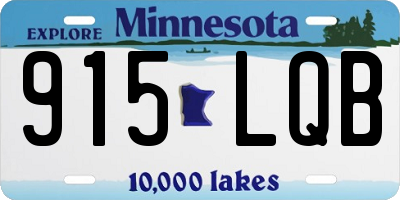 MN license plate 915LQB