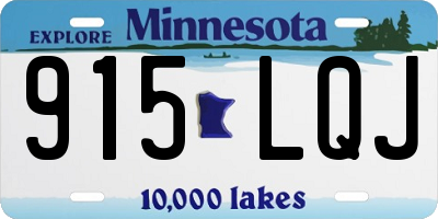 MN license plate 915LQJ