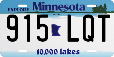 MN license plate 915LQT