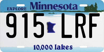 MN license plate 915LRF