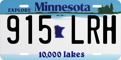 MN license plate 915LRH