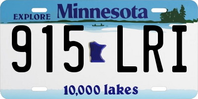 MN license plate 915LRI