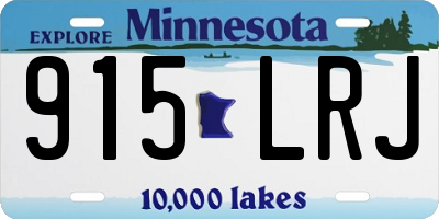 MN license plate 915LRJ