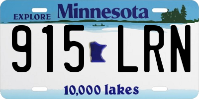 MN license plate 915LRN