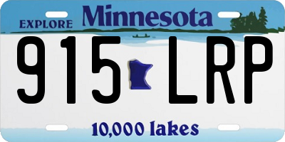 MN license plate 915LRP