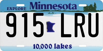 MN license plate 915LRU