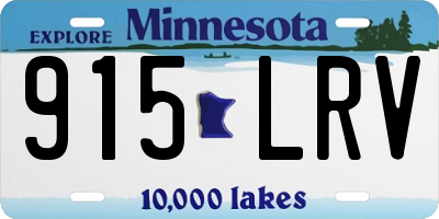 MN license plate 915LRV