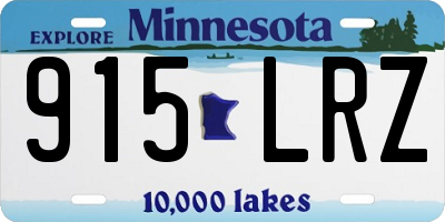 MN license plate 915LRZ