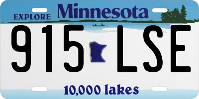 MN license plate 915LSE