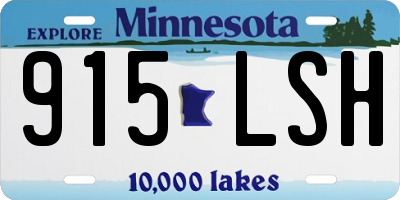 MN license plate 915LSH