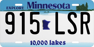 MN license plate 915LSR