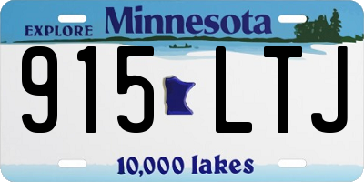 MN license plate 915LTJ