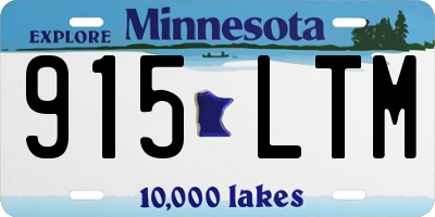 MN license plate 915LTM