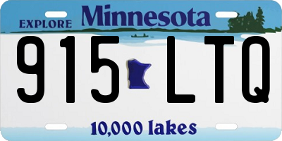 MN license plate 915LTQ