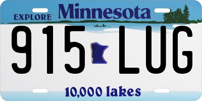 MN license plate 915LUG