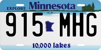 MN license plate 915MHG
