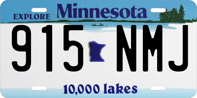 MN license plate 915NMJ