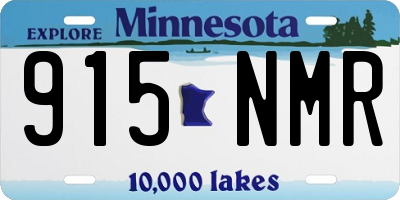 MN license plate 915NMR
