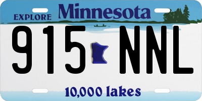 MN license plate 915NNL