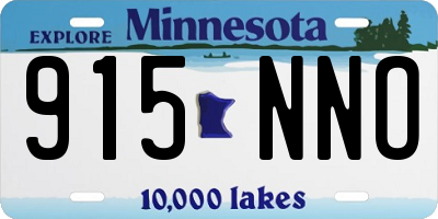 MN license plate 915NNO