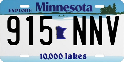 MN license plate 915NNV