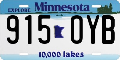 MN license plate 915OYB