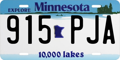 MN license plate 915PJA