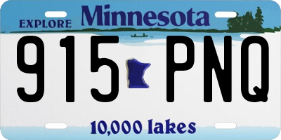 MN license plate 915PNQ
