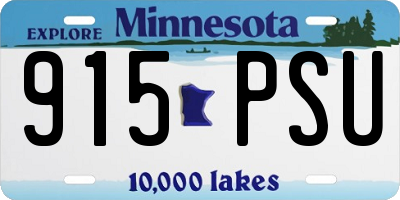 MN license plate 915PSU