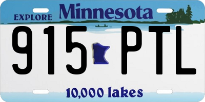 MN license plate 915PTL