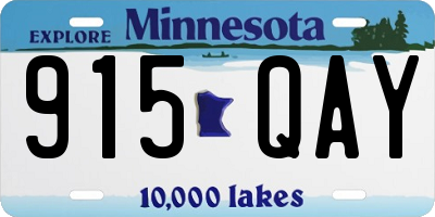 MN license plate 915QAY
